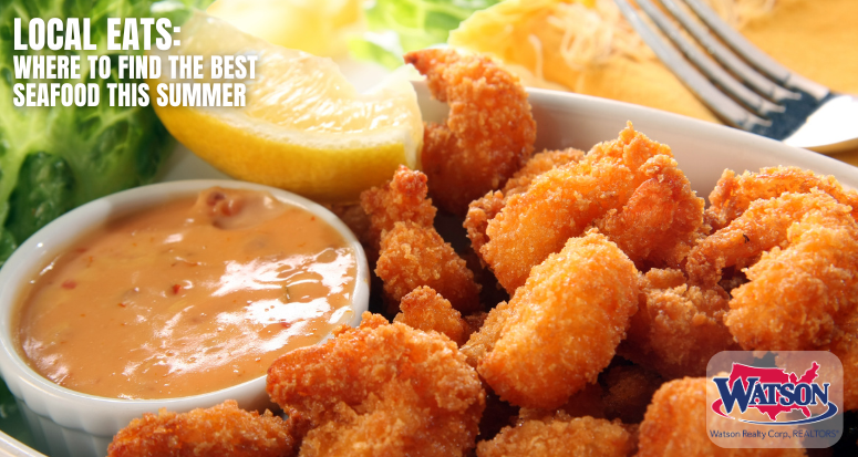 Nothing beats fresh seafood in the summer, and when you're right by the coast, there's plenty to choose from. The local seafood restaurants around Northeast and Central Florida and Southeast Georgia are second to none, and our real estate agents know where to find all the best ones. Here are five you should check out this summer.  Best Local Seafood on the Coast Palms Fish Camp Restaurant - Jacksonville, FL 6359 Heckscher Dr., Jacksonville, FL 32226 If you want seafood straight off the boat, head to Palms Fish Camp Restaurant. Everything is freshly caught, expertly prepared, and absolutely delicious. Start with an appetizer like:  Coconut shrimp Conch fritters Gator bites Then, for the most part, just ask what the daily specials are, and they'll bring you something incredible, straight from the ocean to your plate. Then finish with a slice of their homemade key lime...